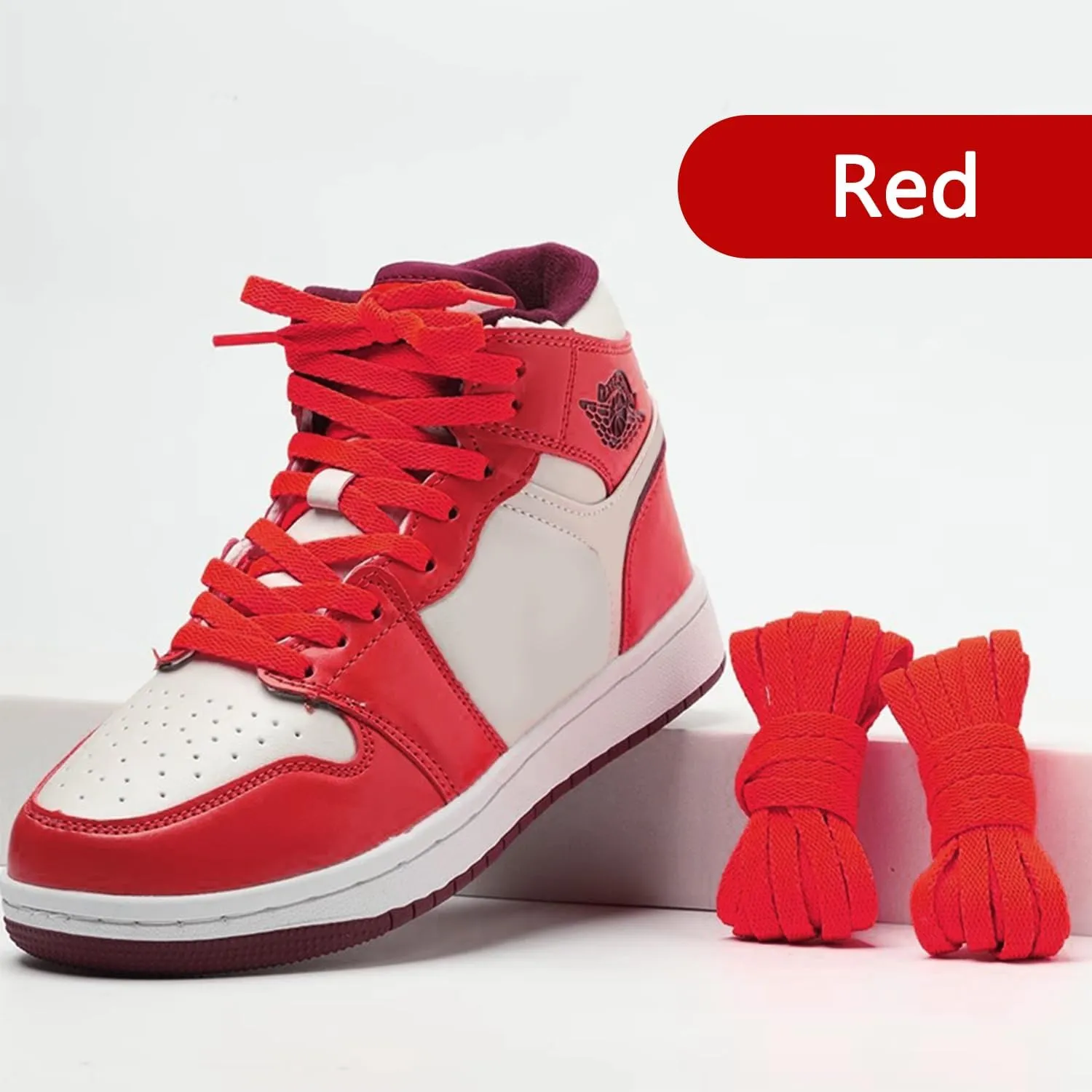 2 Pair Flat Shoe Laces for Sneakers Colorful Athletic Shoelaces Running Shoes Boot Strings for Kids Adults