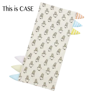 Bed-Time Buddy Case Small Sheepz Yellow with Color & Stripe tag - Jumbo