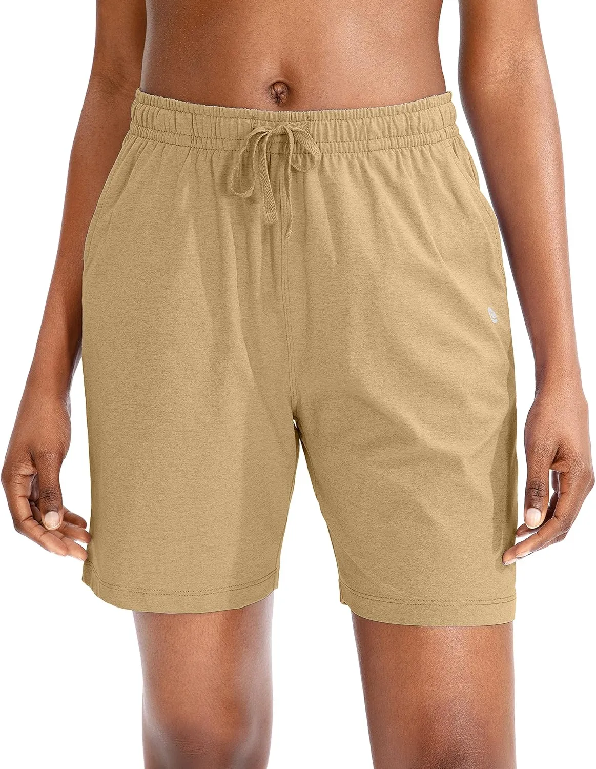 G Gradual Women's Bermuda Shorts Jersey Shorts with Deep Pockets 7" Long Shorts for Women Lounge Walking Athletic