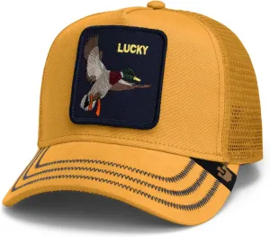 Goorin Bros. Duck Canvas Collection Trucker Hat for Men and Women,Gold (Gotta Be Quicker), One Size
