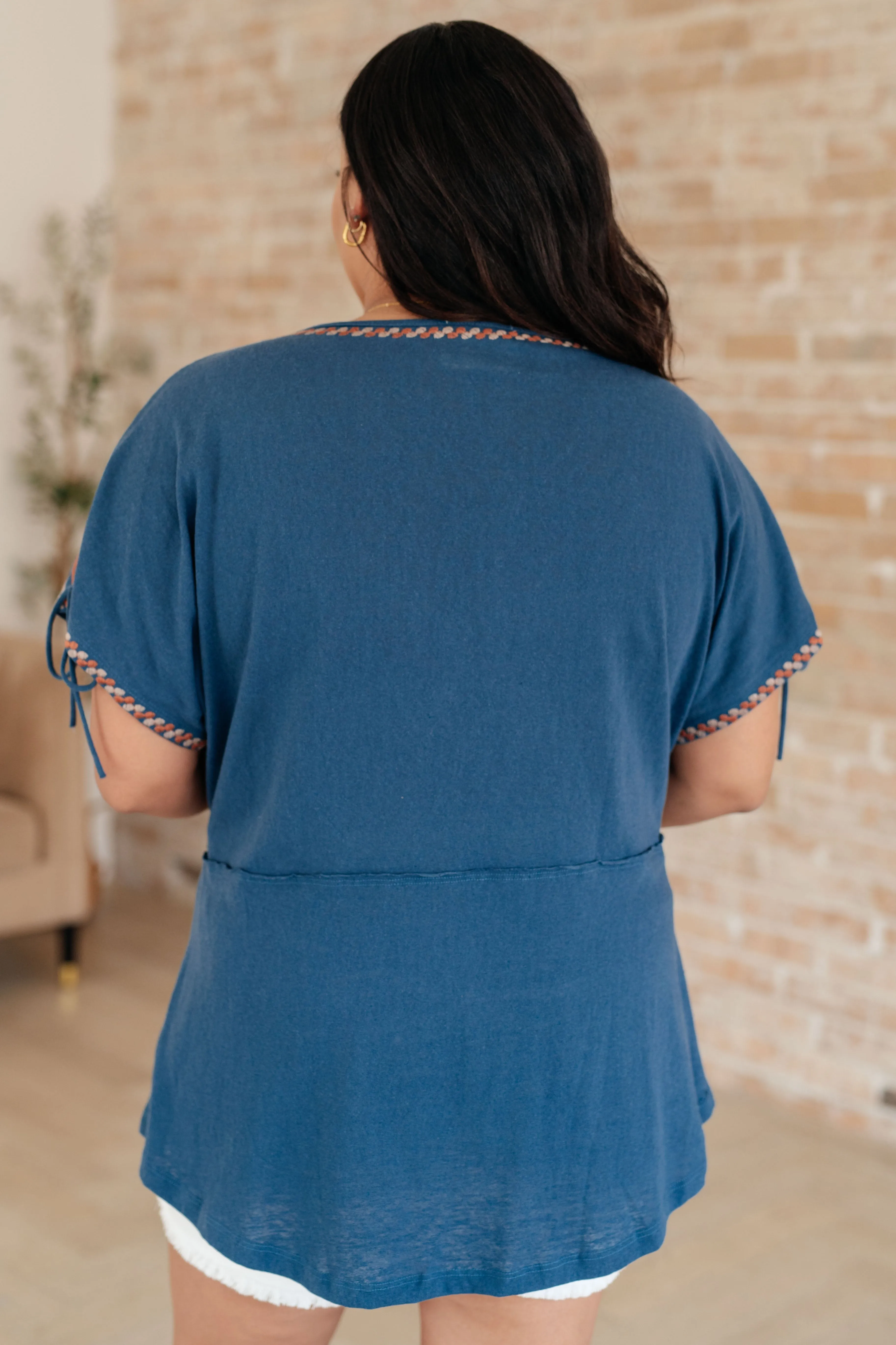 Greece Lightning V-Neck Blouse - Andree By Unit