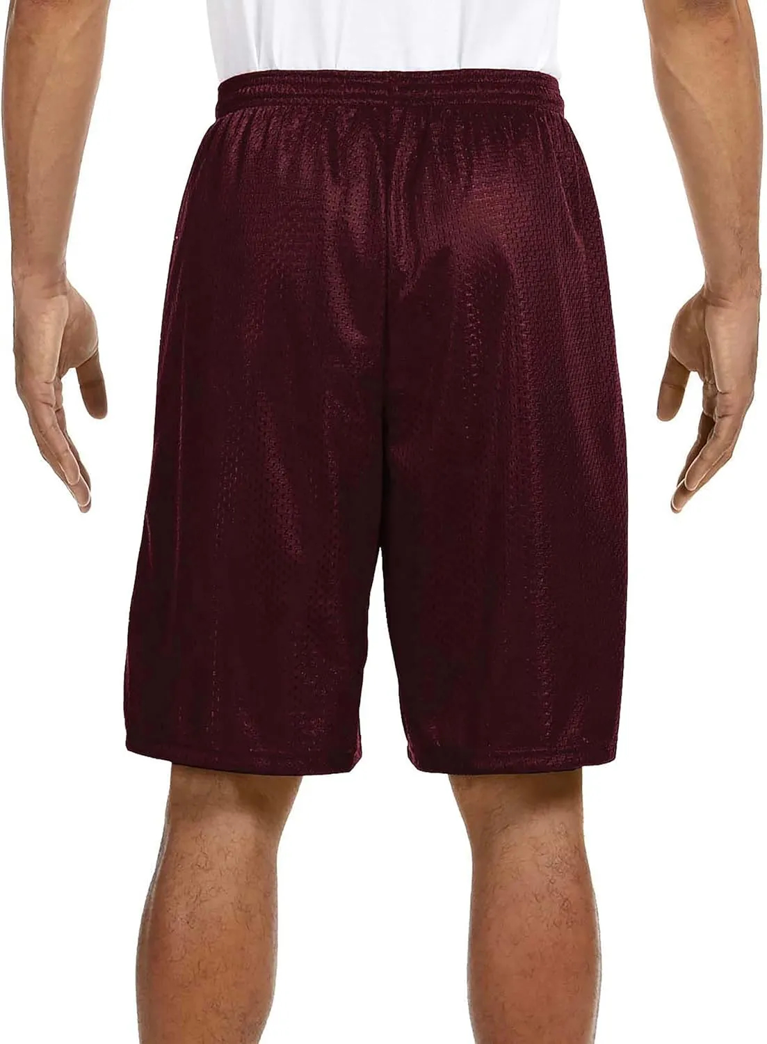 Hat and Beyond Mens Lightweight Basic Mesh Solid Basketball Jersey Workout Fitness Gym Shorts