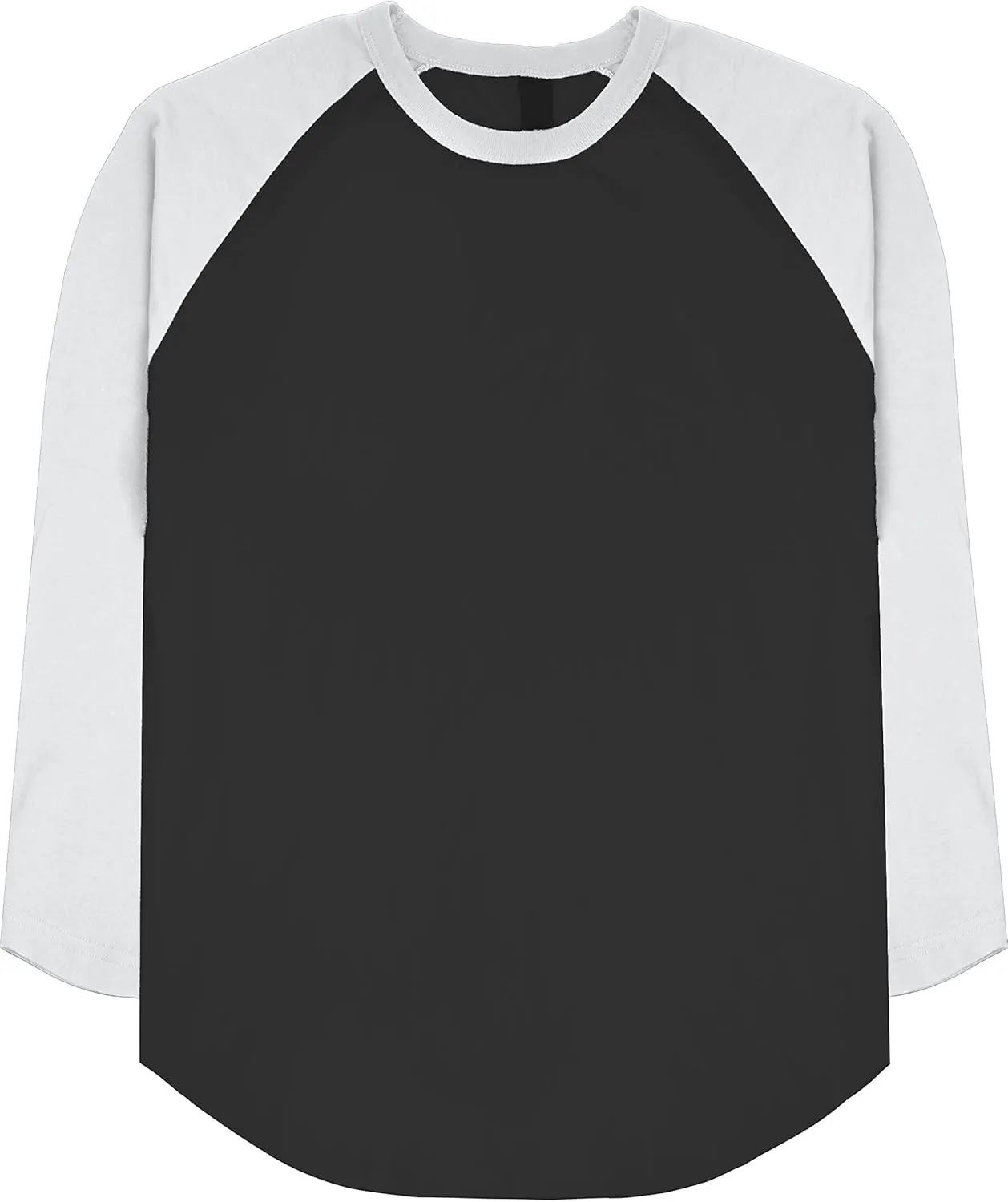 Hat and Beyond Mens Raglan 3/4 Sleeves T Shirts Slim Fit Plain Baseball Jersey