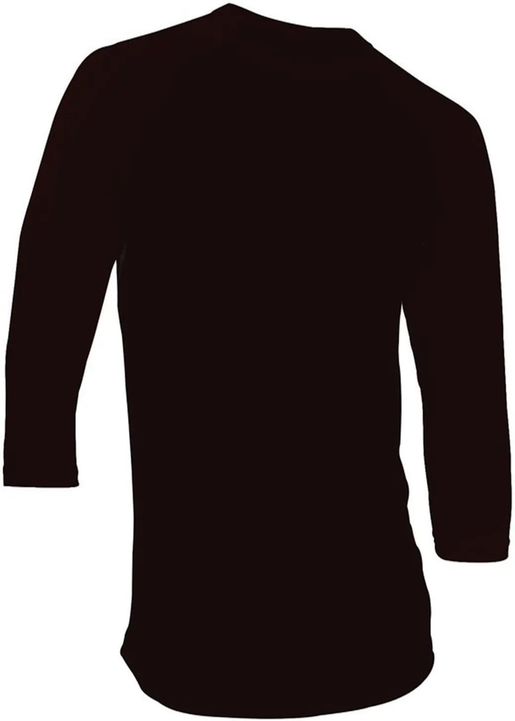 Hat and Beyond Mens Raglan 3/4 Sleeves T Shirts Slim Fit Plain Baseball Jersey