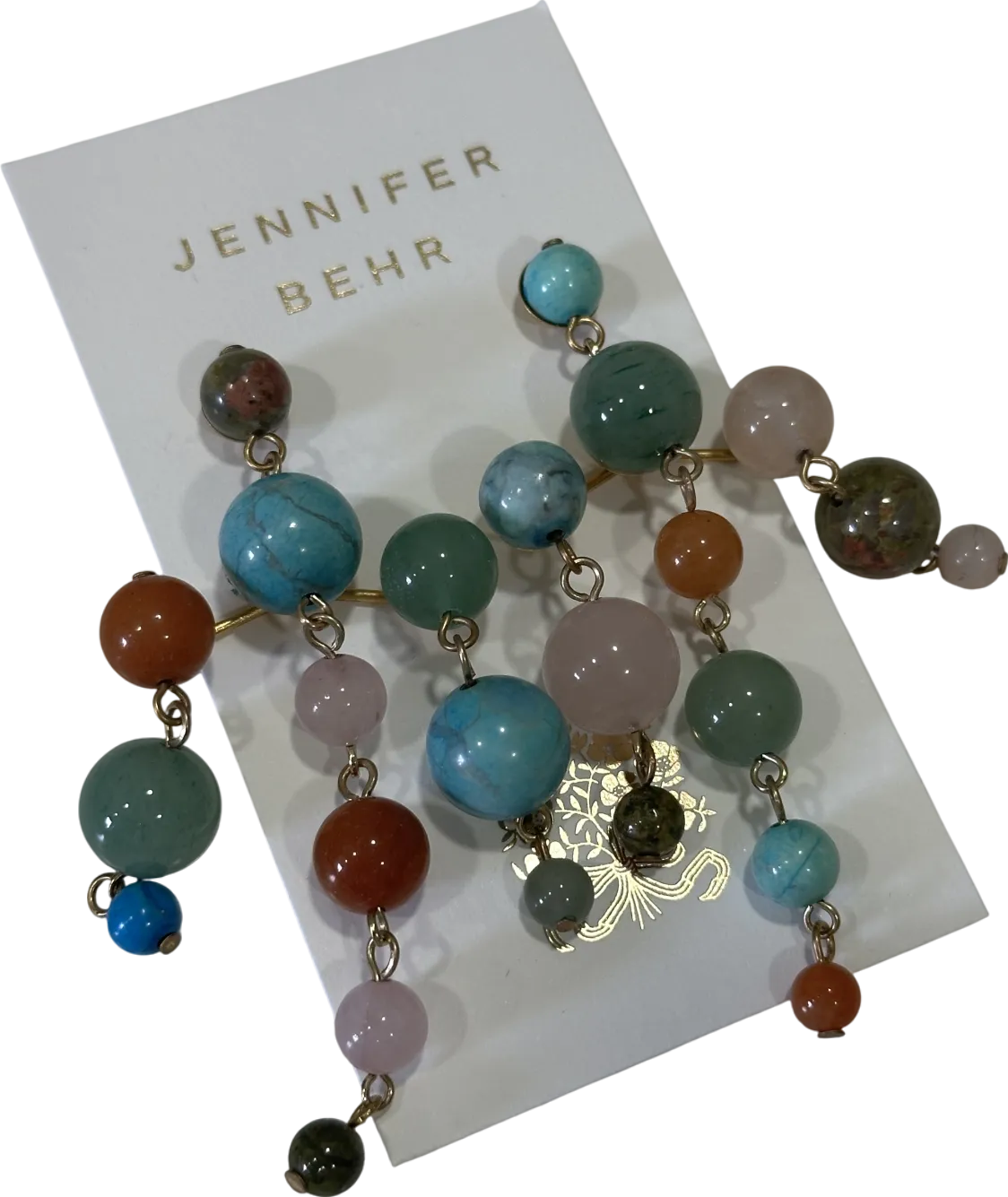 Jennifer Behr X Julia Berolzheimer Multicoloured Marinda Chandelier Earrings One Size