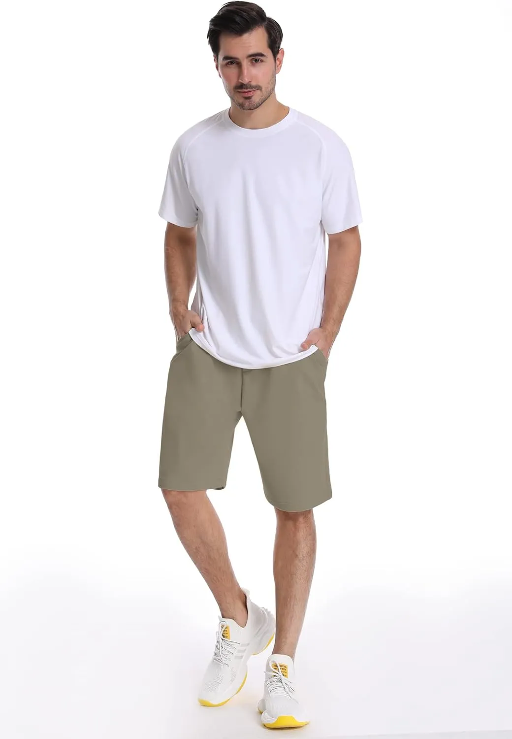 Men's Lounge Shorts with Deep Pockets Loose-fit Jersey Shorts for Running,Workout,Training, Basketball