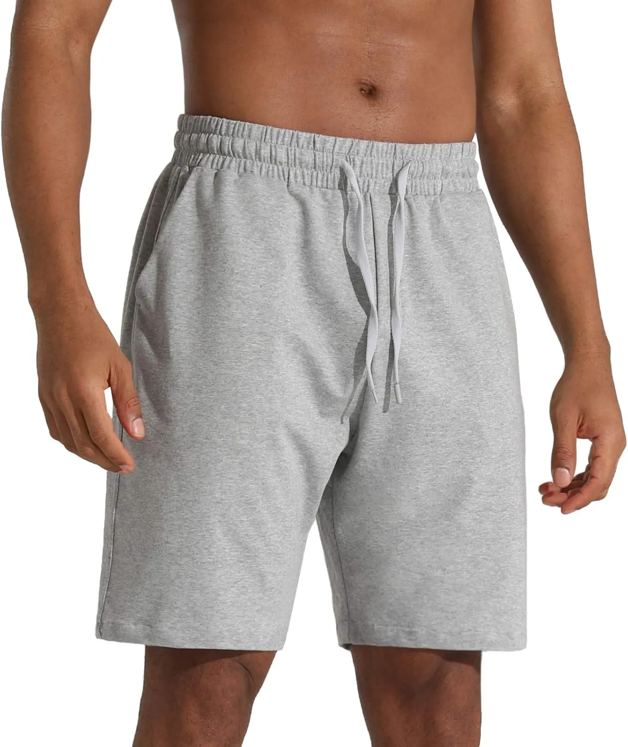 Men's Lounge Shorts with Deep Pockets Loose-fit Jersey Shorts for Running,Workout,Training, Basketball