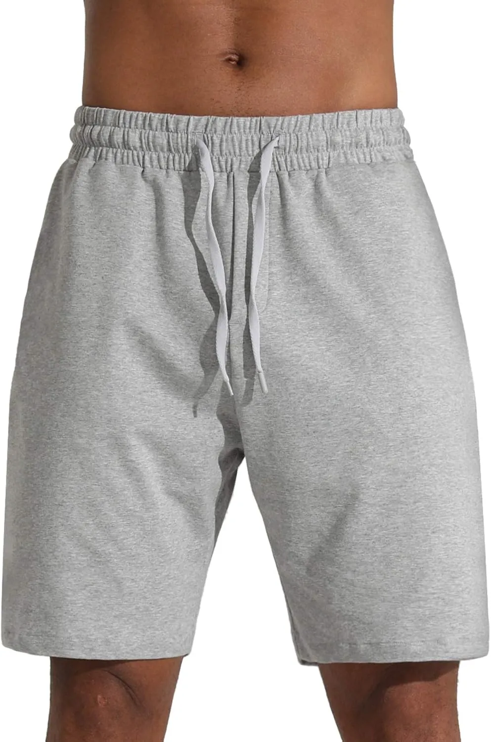 Men's Lounge Shorts with Deep Pockets Loose-fit Jersey Shorts for Running,Workout,Training, Basketball