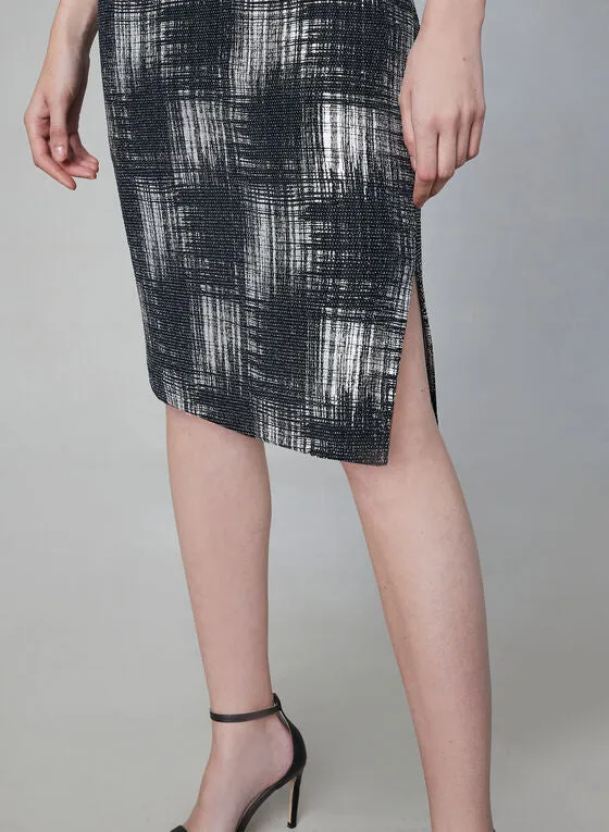 METALLIC SHEATH DRESS