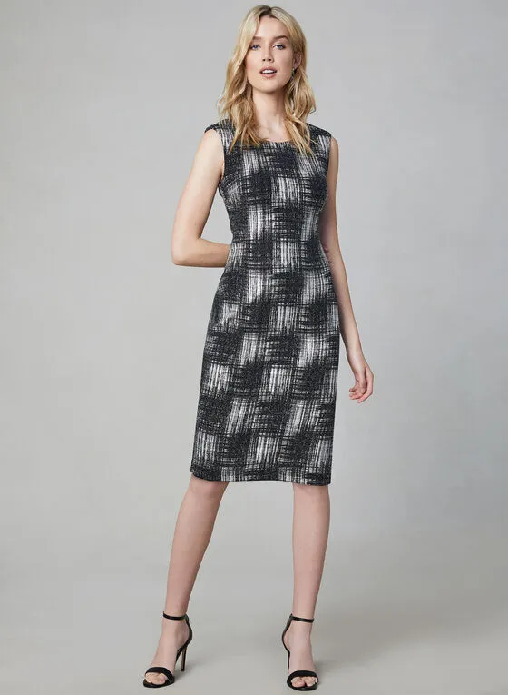 METALLIC SHEATH DRESS