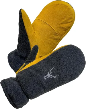 SKYDEER Upgraded Winter Mittens with Soft Deerskin Suede Leather & Thermal Polar Fleece & Warm C100G 3M Thinsulate Insulation
