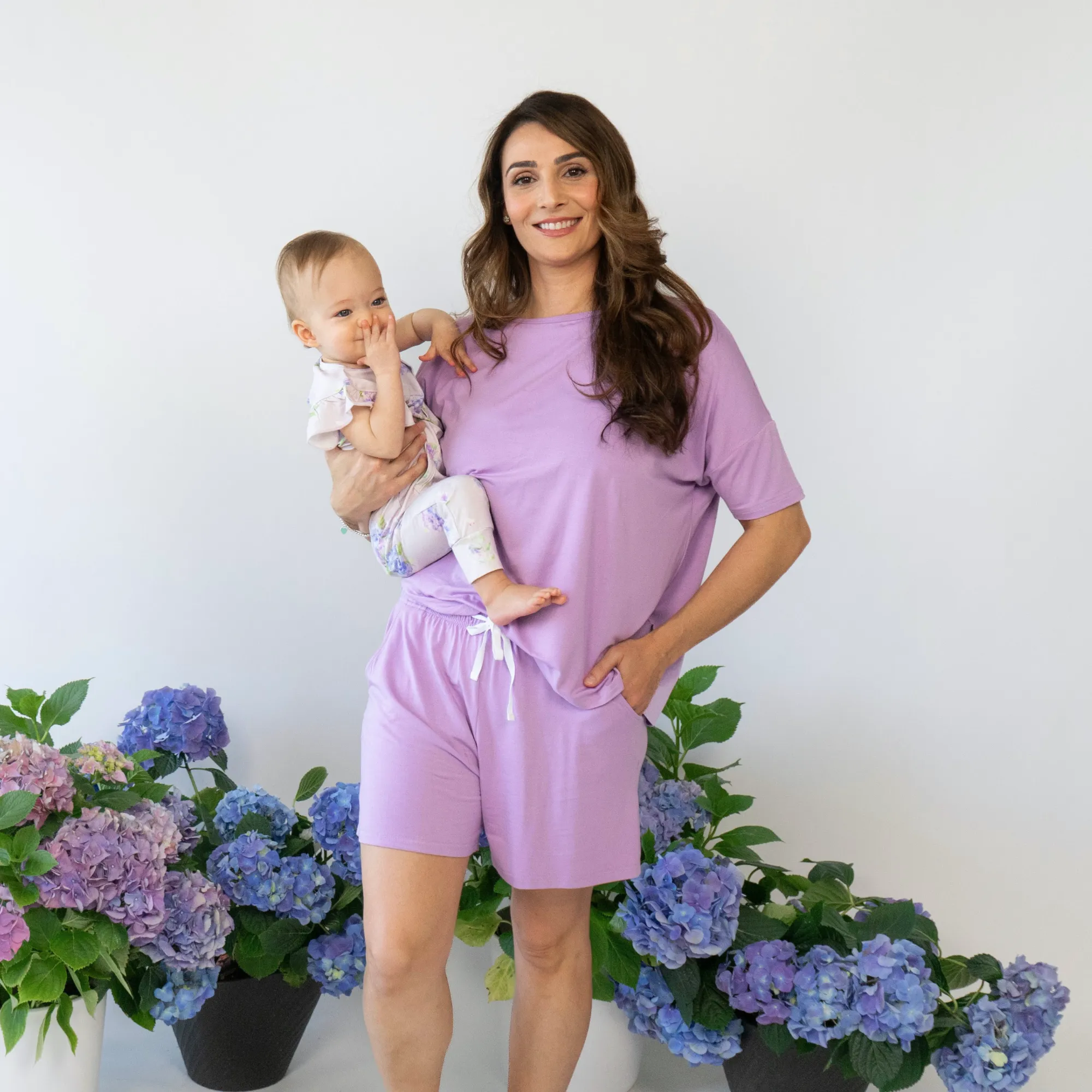 Women's Short Lounge Set - Violet